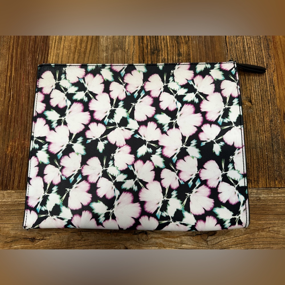Floral Black and White pink  Clutch